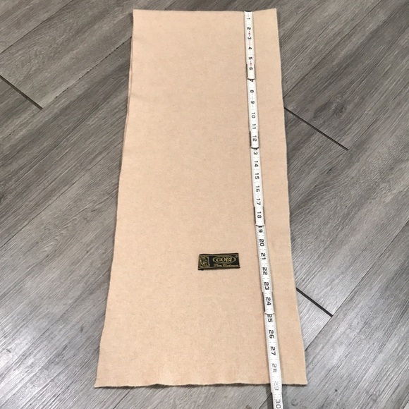 Gobi Cashmere Classic Knit Scarf Oatmeal/Khaki - Picture 7 of 9